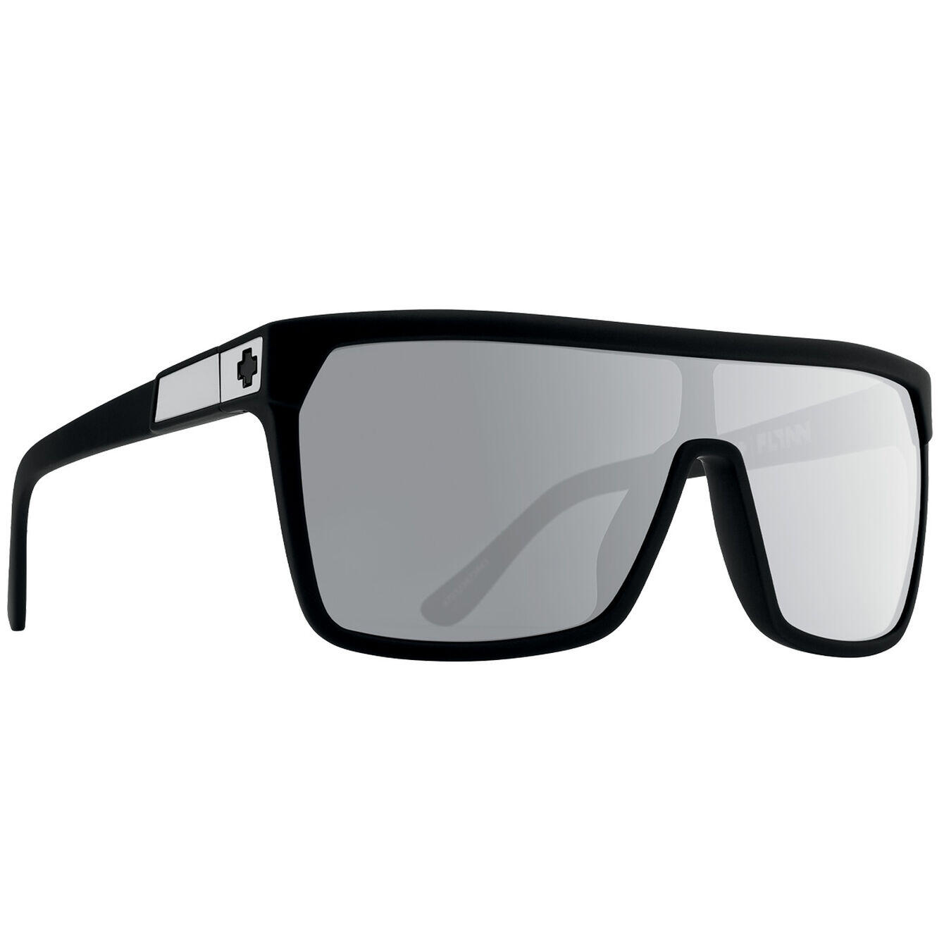 Spy - Flynn Soft Matte Black - Happy Gray Green Polar Silver Mirror - Lunettes De Soleil - Noir - Taille Unique - Decathlon