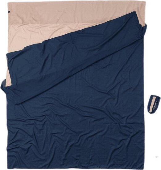 Travelsheet Double Ägyptische Baumwolle Khaki/Tuareg