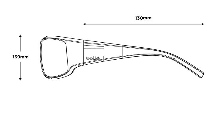 Zonnebrillen KING Black Matte - Sky Blue Polarized 3/3