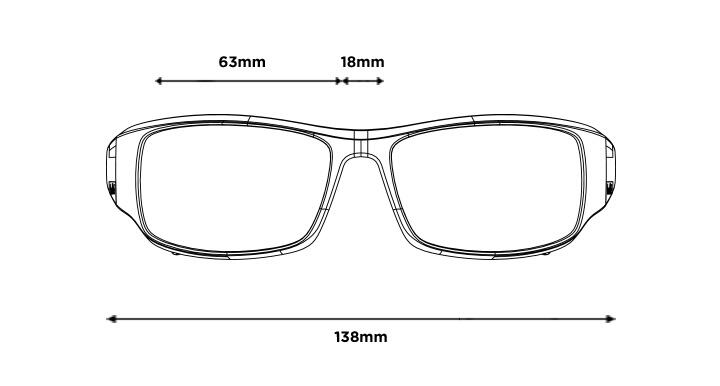 Zonnebrillen KING Black Matte - Sky Blue Polarized 2/3