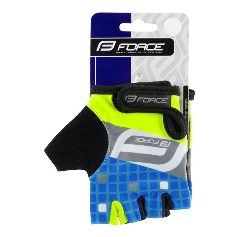 Manusi Force Kid F Square Albastru/Galben Fluo M