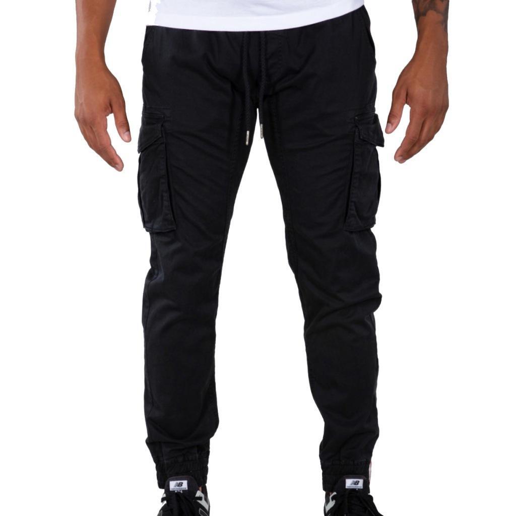 ALPHA INDUSTRIES Spodnie Model Cotton Twill Jogger Barva černý
