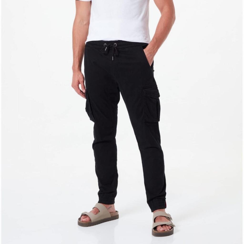 Hosen Alpha Industries Modell Cotton Twill Jogger Farbe Schwarz 4/5