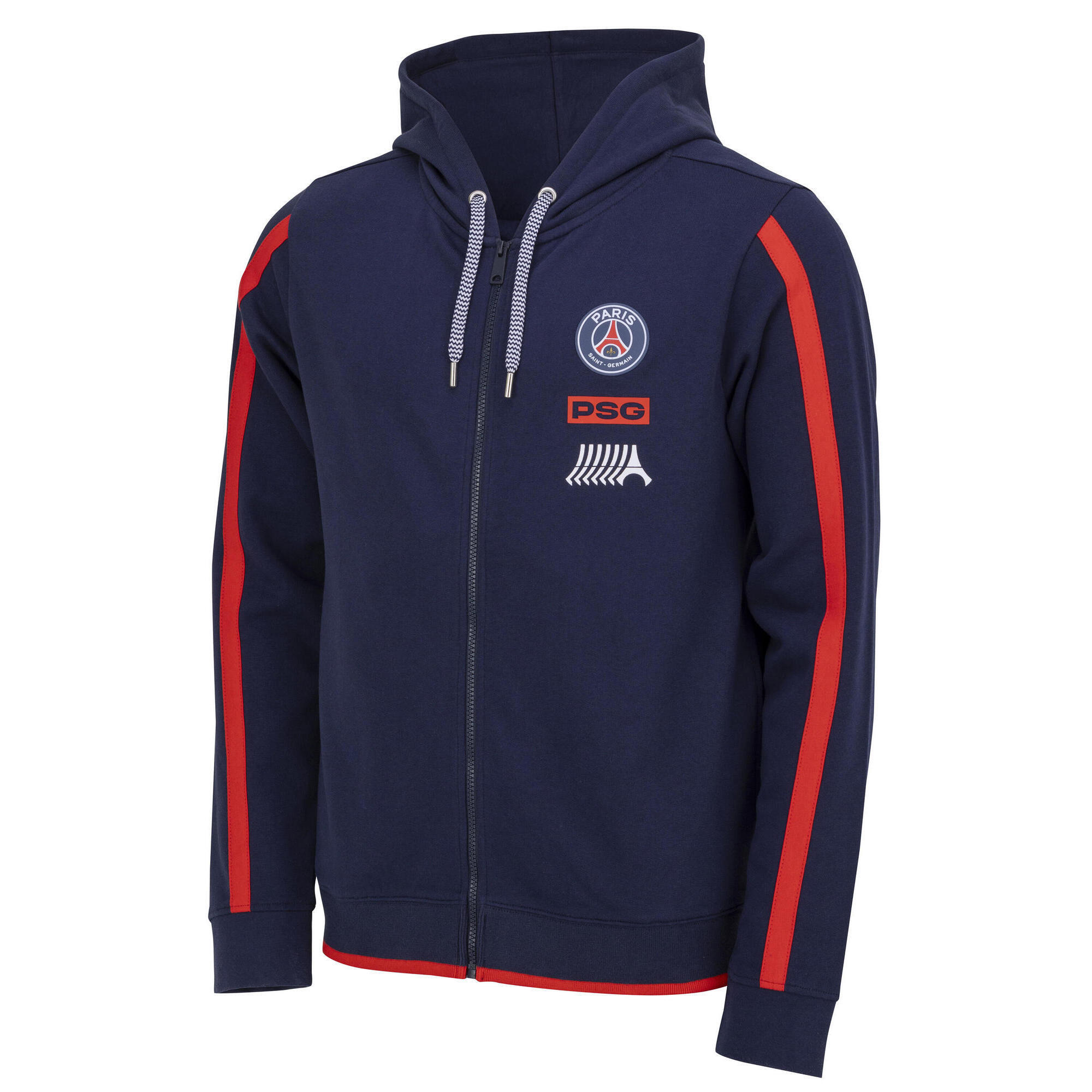 Sweat à Capuche Zippé PSG - Collection Officielle Paris Saint Germain - Coton, Taille Enfant/garçon - 9