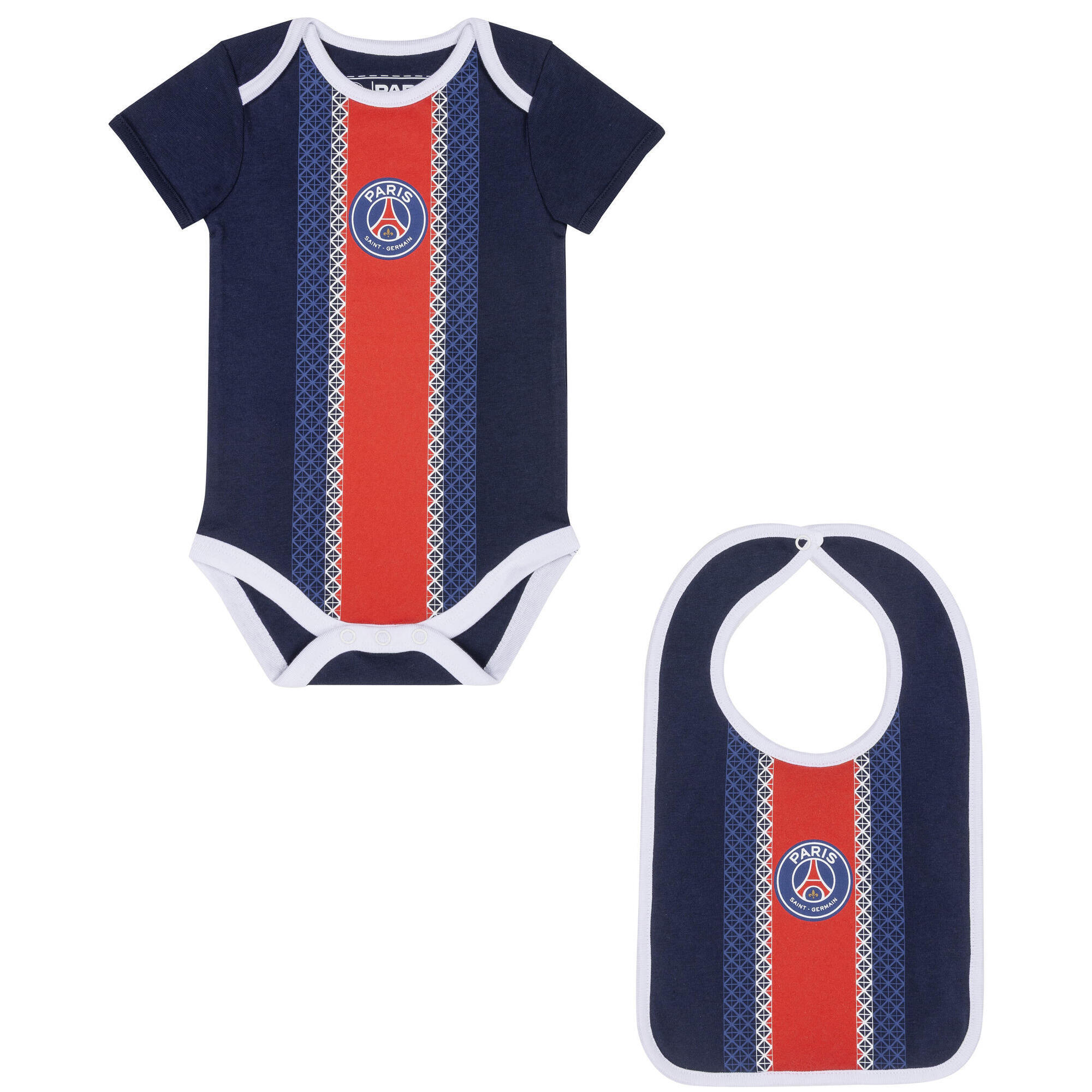 Paris Saint Germain - Body Bavoir Bébé Garçon Psg - Collection Officielle Paris Saint Germain - T-shirt Manches Courtes - Bleu - Decathlon