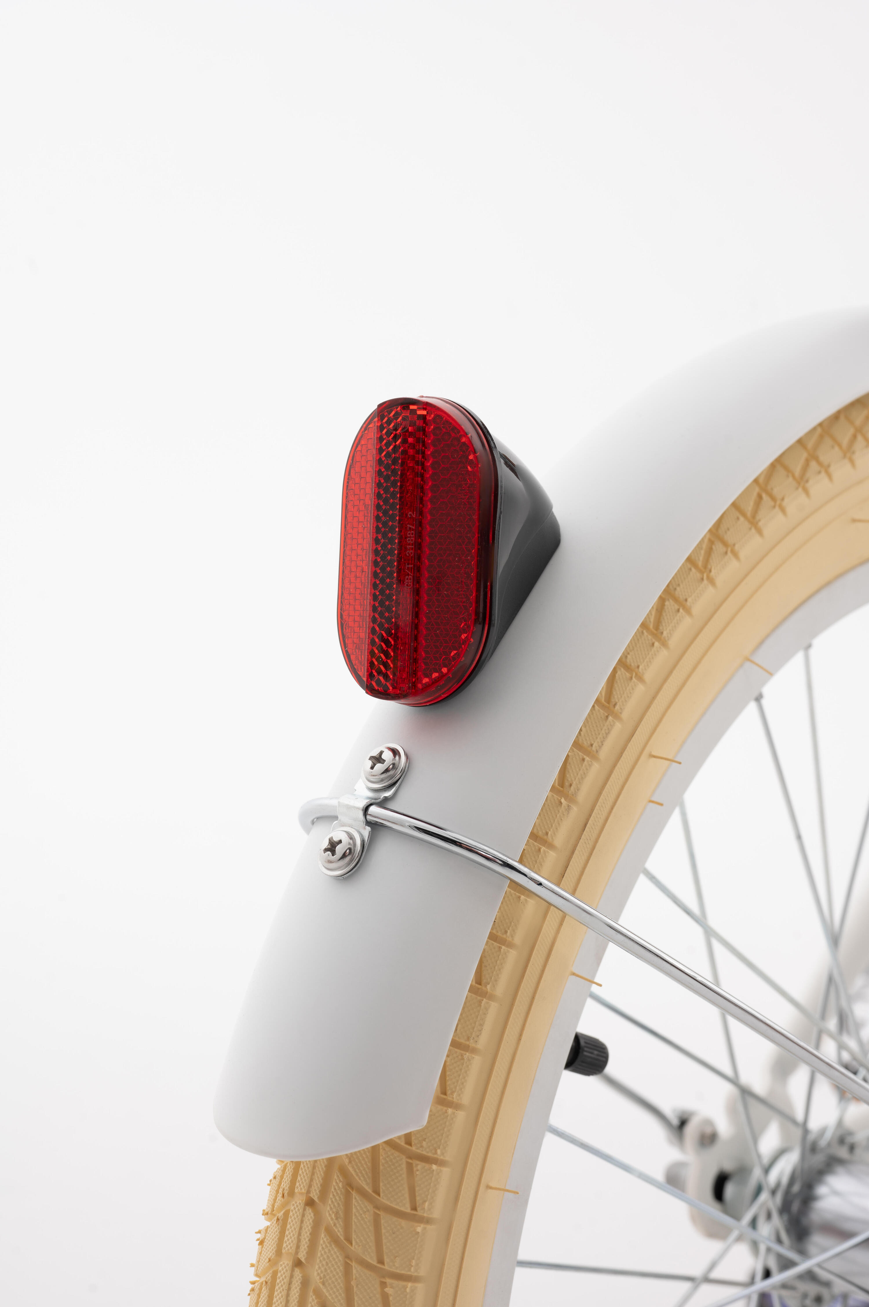 Kinderfiets 20" GERMINA retro met rieten mand, standaard 4/7