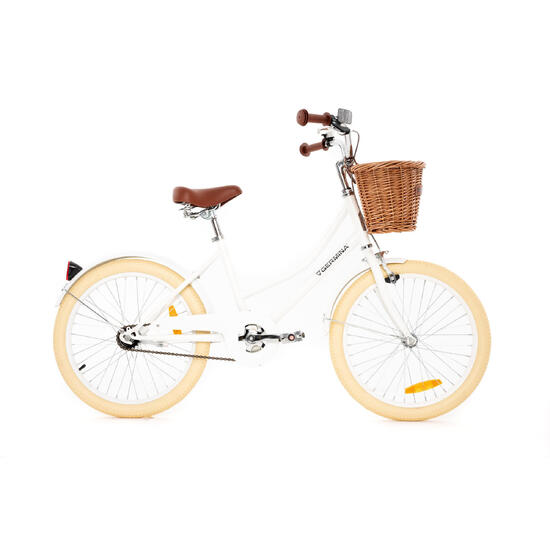 Rower dziecięcy 20" VINTAGE GERMINA koszyk, stopka