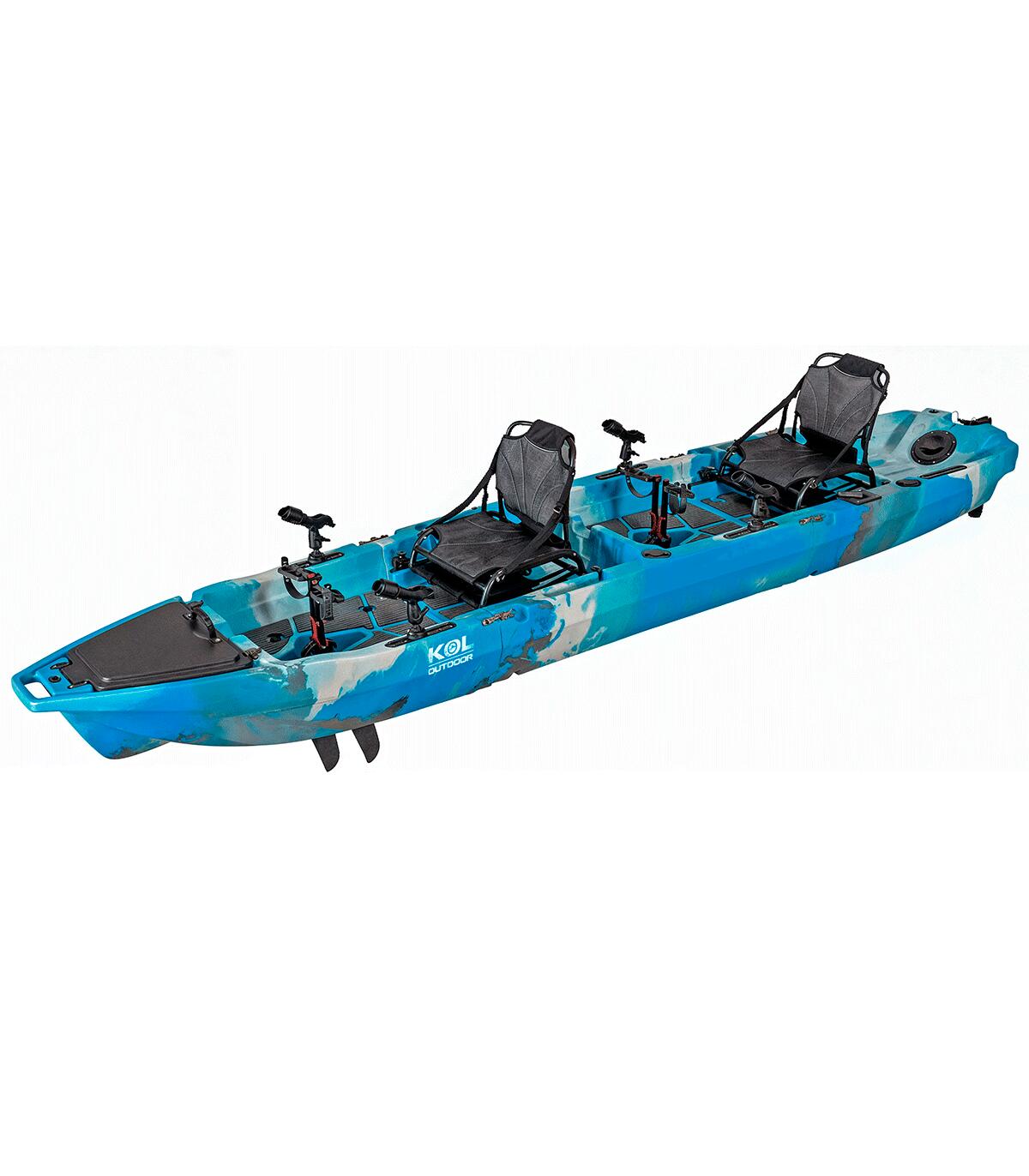 KOL OUTDOOR Caiaque removível ou modular com pedais de barbatana WHALE TWO (450x91 cm)