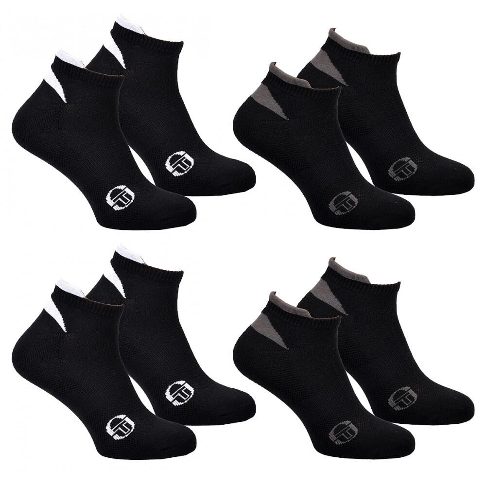 Sergio Tacchini - Chaussettes Sneaker Sergio Tacchini Lot De 4 Paires - Chaussettes - Multicolore - 43/46 - Decathlon