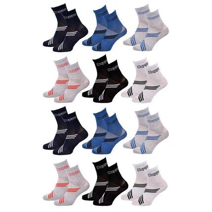 Chaussettes Enfant QUARTER KAPPA Lot de 12 - Pack de 12