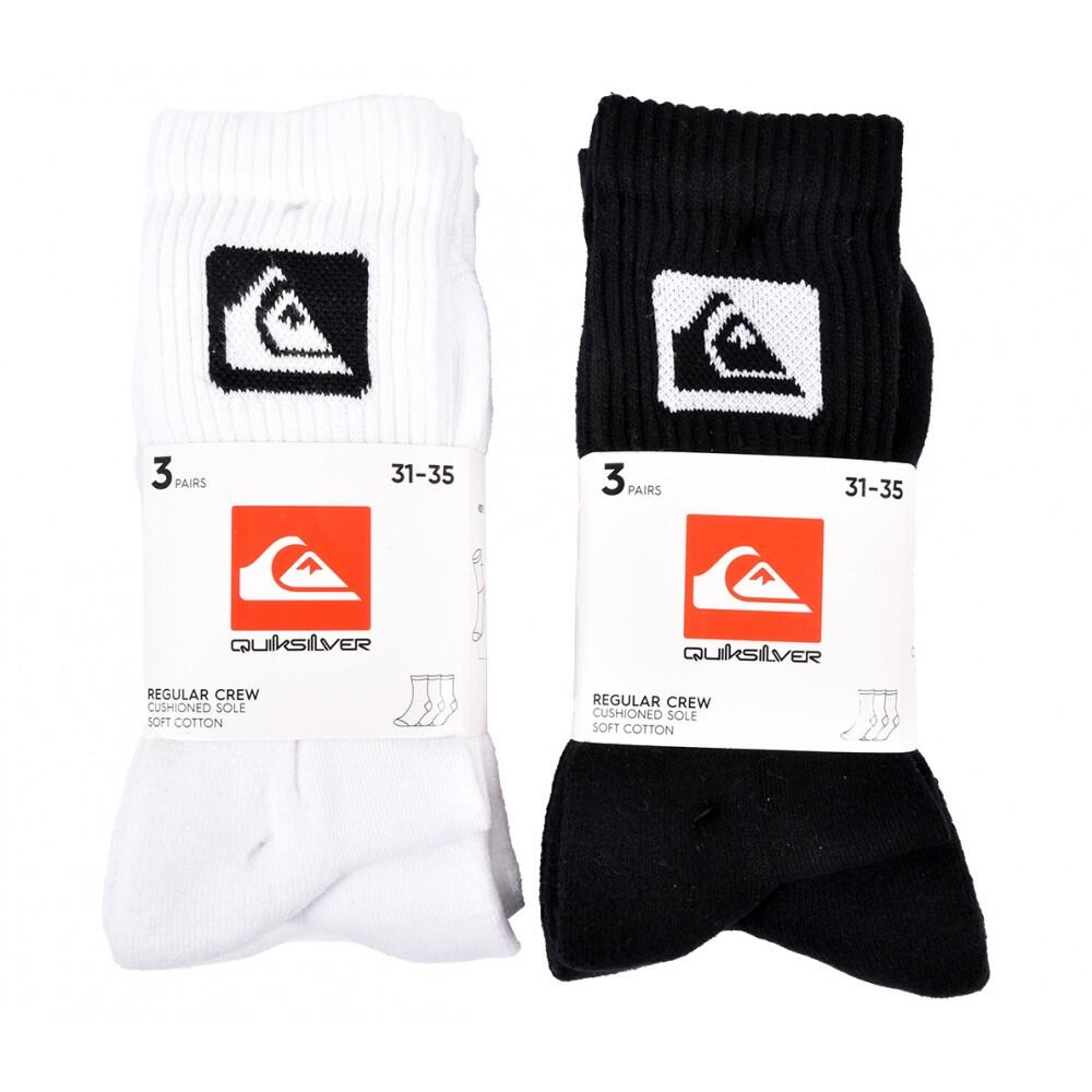 Chaussettes QUIKSILVER CUSHIONED CREW - Pack de 6 4/5