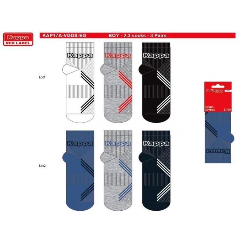 Chaussettes Enfant QUARTER KAPPA Lot de 6 - Pack de 6 4/5
