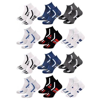 Chaussettes Enfant QUARTER SERGIO TACCHINI Lot de 12 - Pack de 12