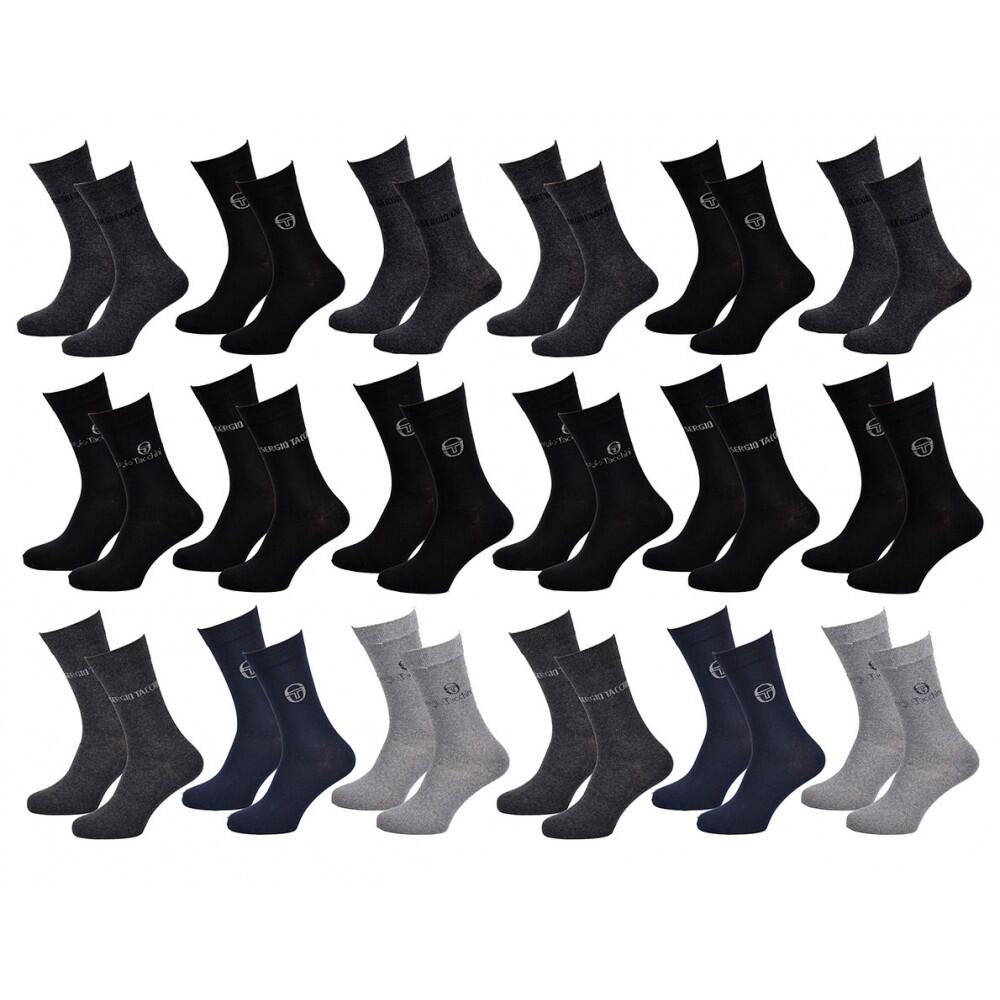 Sergio Tacchini - Chaussettes Homme Ville Sergio Tacchini - Pack De 18 - Chaussettes - Multicolore - 39/42 - Decathlon