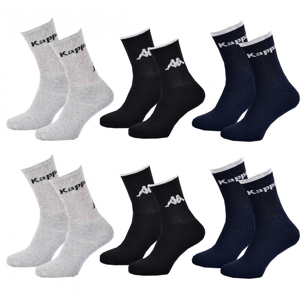 Kappa - Chaussettes Homme Tennis Kappa Lot De 6 - Pack De 6 - Chaussettes - Multicolore - 43/46 - Decathlon