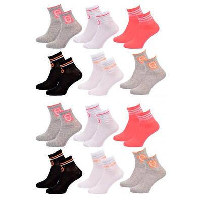 Sokken dames quarter sergio tacchini - set van 12