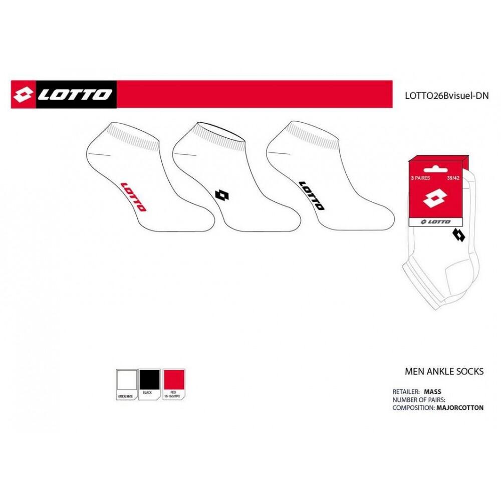 Calcetines Hombre LOTTO - Pack de 6 4/5