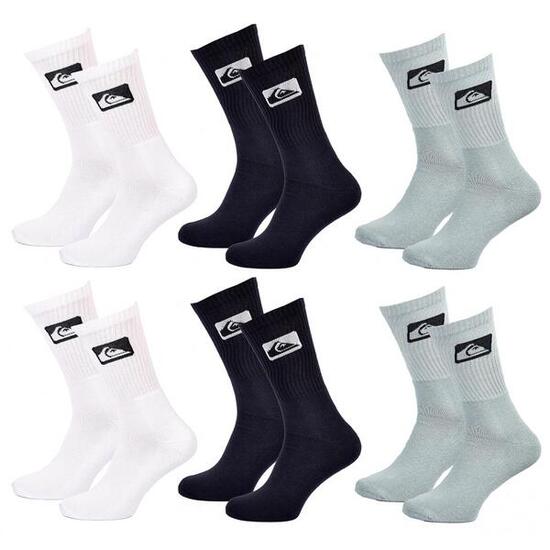 Calcetines QUIKSILVER CUSHIONED CREW - Pack de 6