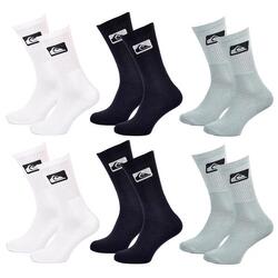 Chaussettes QUIKSILVER CUSHIONED CREW - Pack de 6
