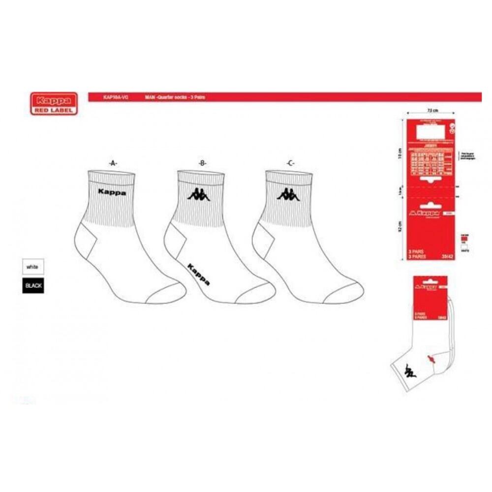 Sokken Dames QUARTER KAPPA - Set van 6 4/5