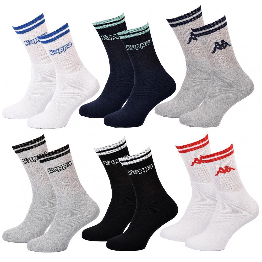 Kappa - Chaussettes Homme Kappa - Pack De 6 - Chaussettes - Multicolore - 39/42 - Decathlon