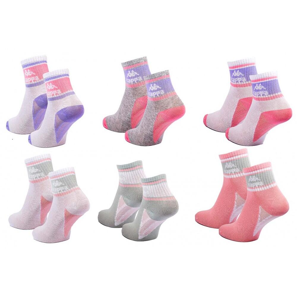 Chaussettes KAPPA QUARTER - Pack de 6 pcs 1143 3/4