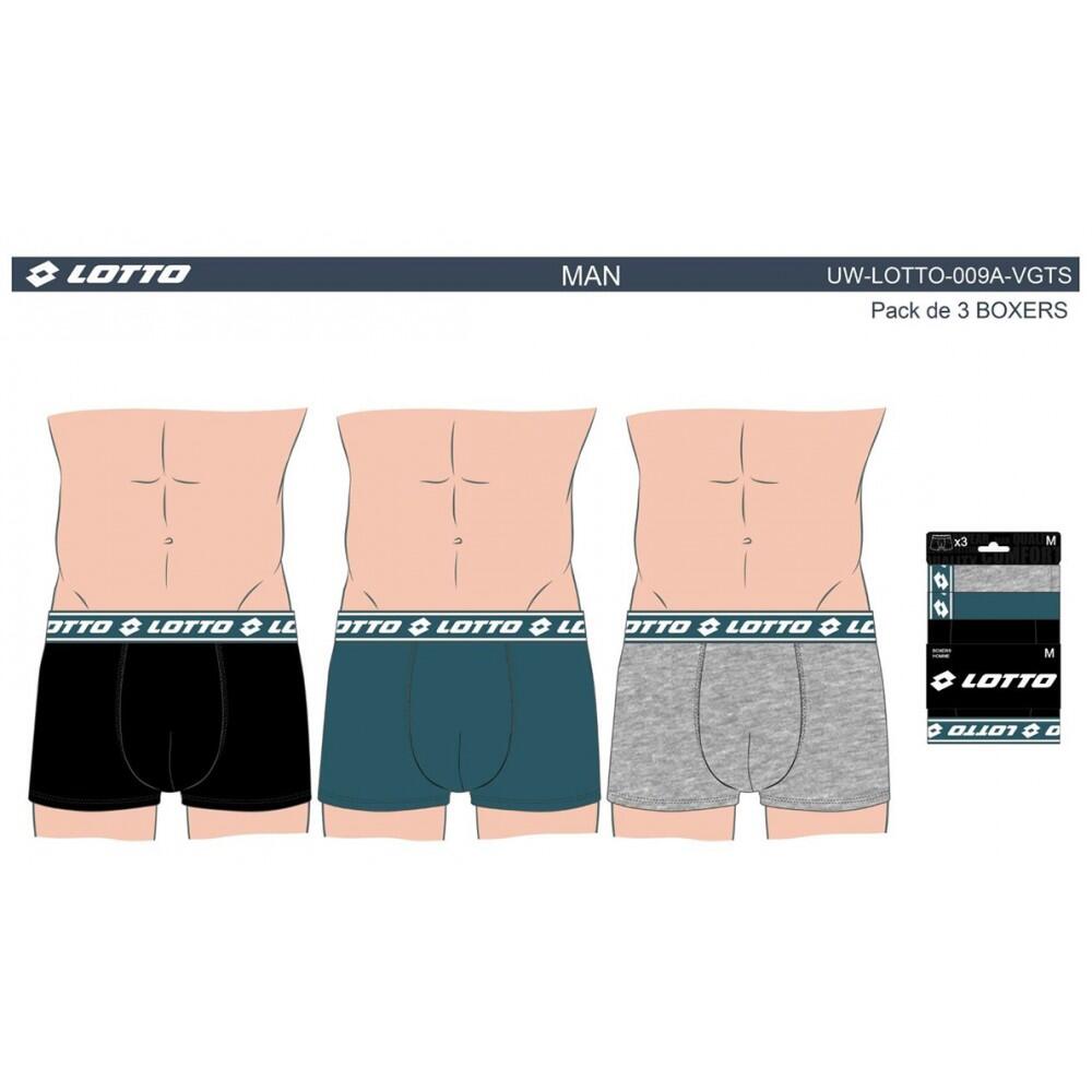 Bóxer hombre LOTTO - Pack de 3 4/5