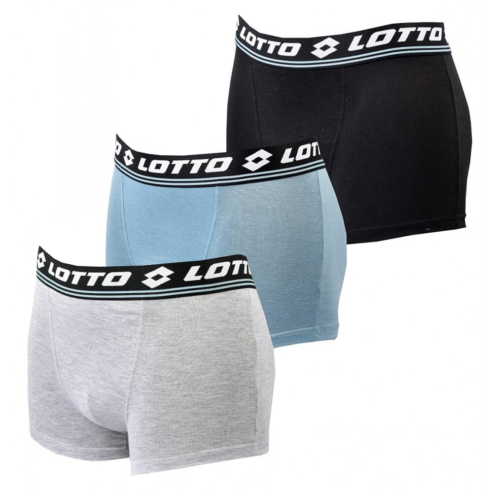 Lotto - Boxer Homme Lotto - Pack De 3 - Caleçon - Multicolore - Decathlon