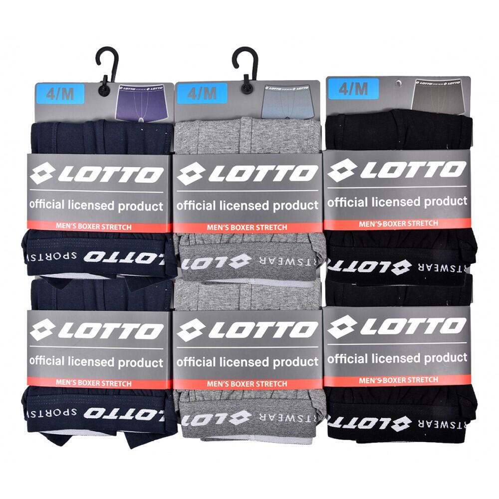 Boxer homme LOTTO - Pack de 6 3/4