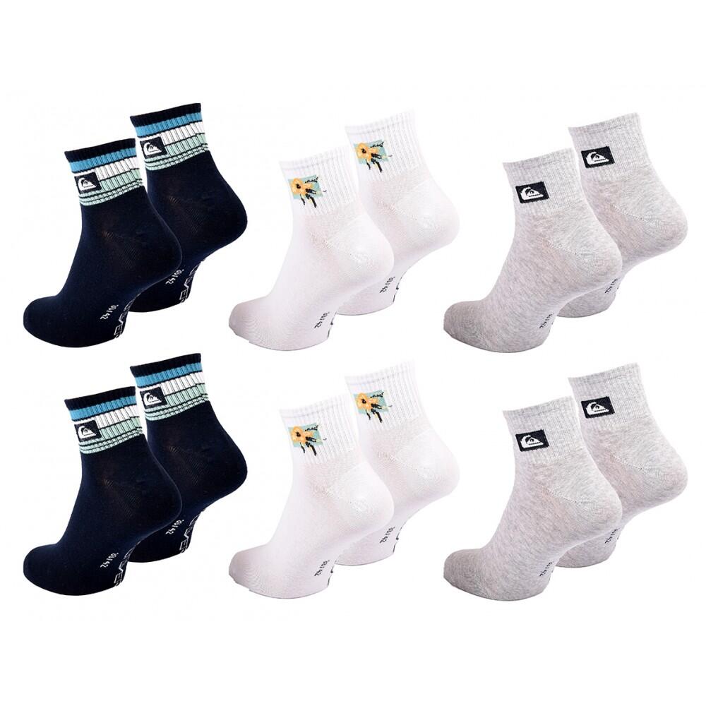 Calzini QUARTER QUIKSILVER - Confezione da 6 3/5