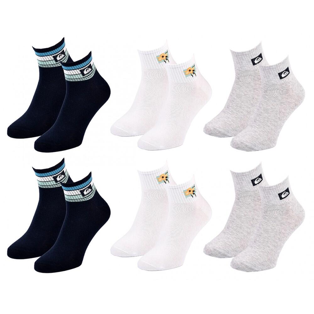 Calzini QUARTER QUIKSILVER - Confezione da 6 2/5