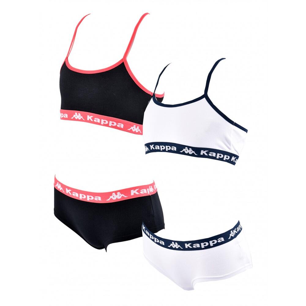 Kappa - Ensemble Lingerie Fille Kappa Lot De 2 - Pack De 2 - Culotte - Multicolore - 10 À 12 Ans - Decathlon