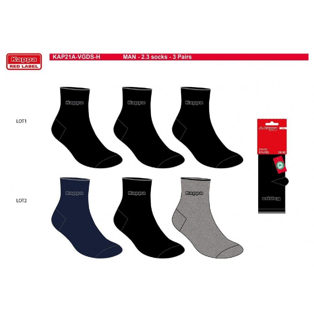 Sokken Heren QUARTER KAPPA - Set van 6 4/5