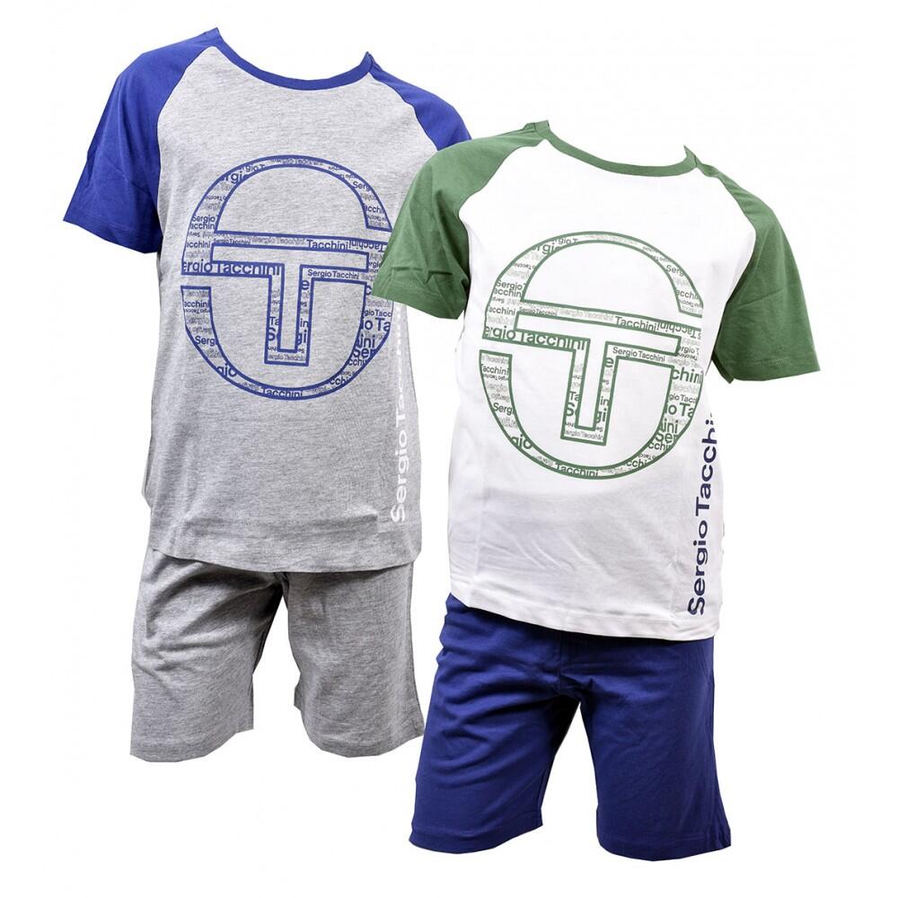 Sergio Tacchini - Pyjama Enfant Sergio Tacchini - Pack De De - Caleçon - Multicolore - 8 À 10 Ans - Decathlon