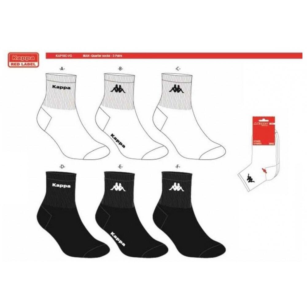Sokken Heren QUARTER KAPPA - Set van 12 4/5