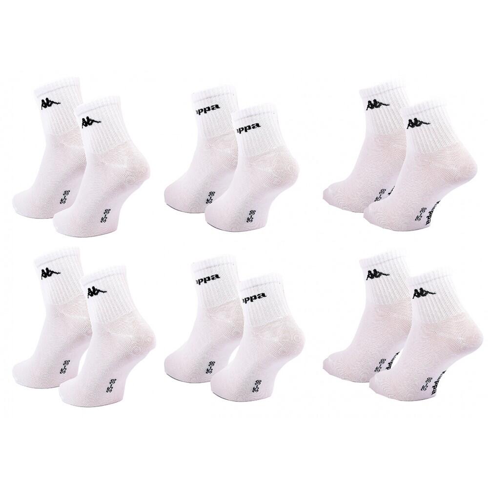 Chaussettes KAPPA QUARTER - Pack de 6 PCS 8248BL 3/4