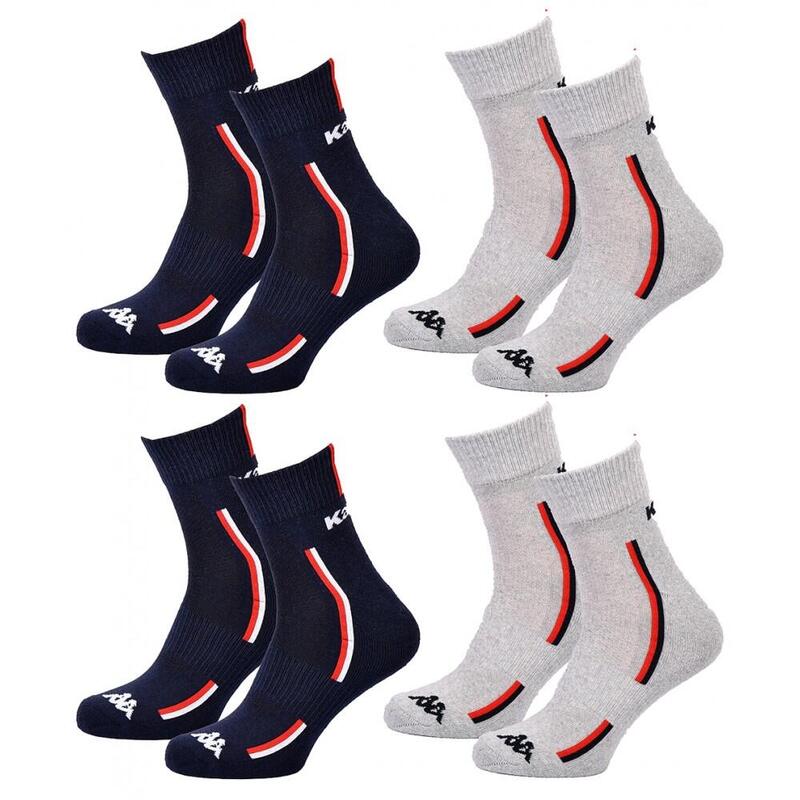 Kappa Lyna Chaussettes Homme – Confort Optimal Pour Sport & Quotidien, Lot De Plusieurs Couleurs