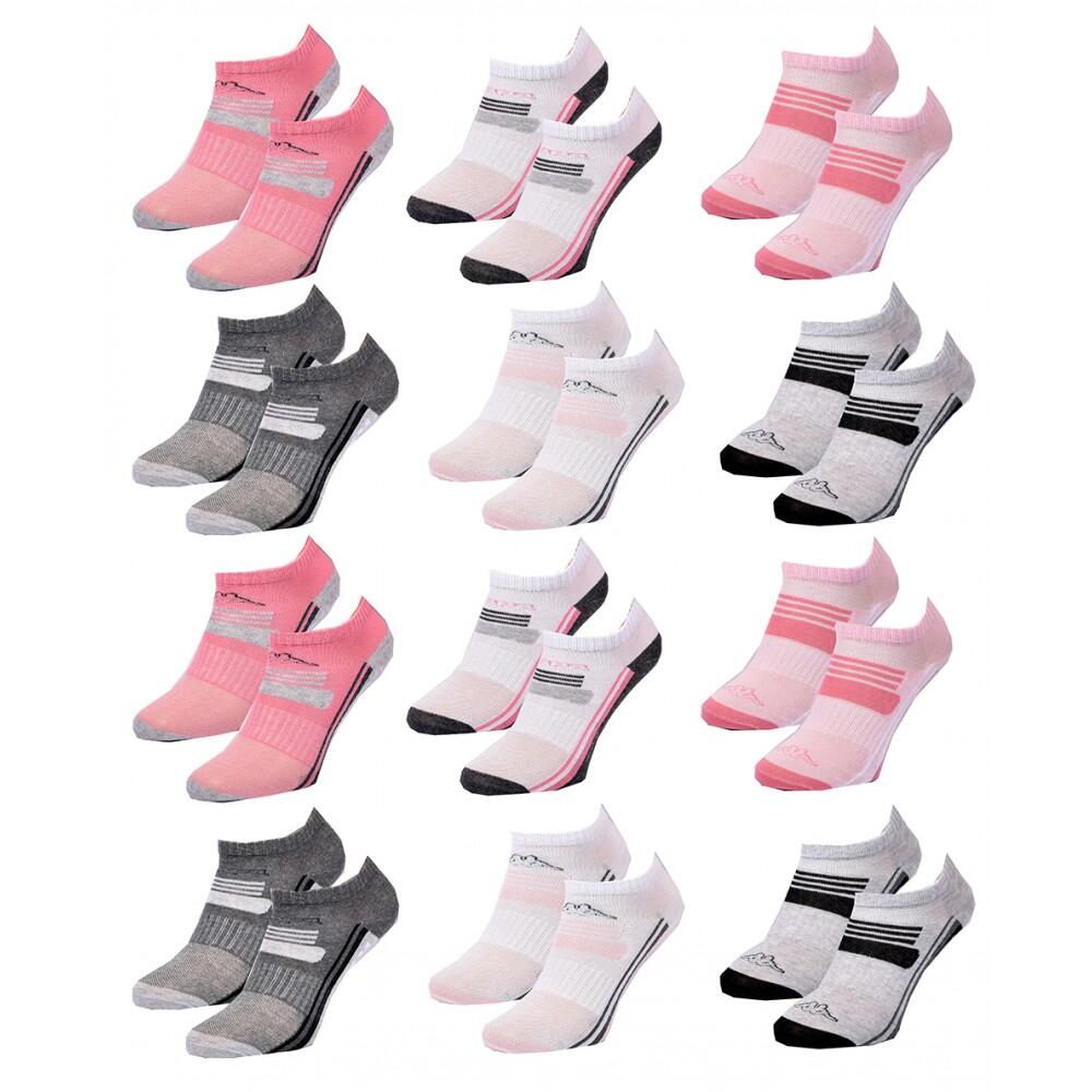 Kappa - Chaussettes Enfant Sneaker Kappa Lot De 12 - Pack De 12 - Chaussettes - Multicolore - Decathlon