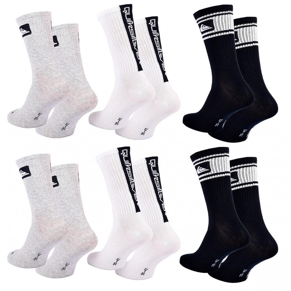 Calcetines QUIKSILVER REGULAR CREW - Pack de 6 3/5