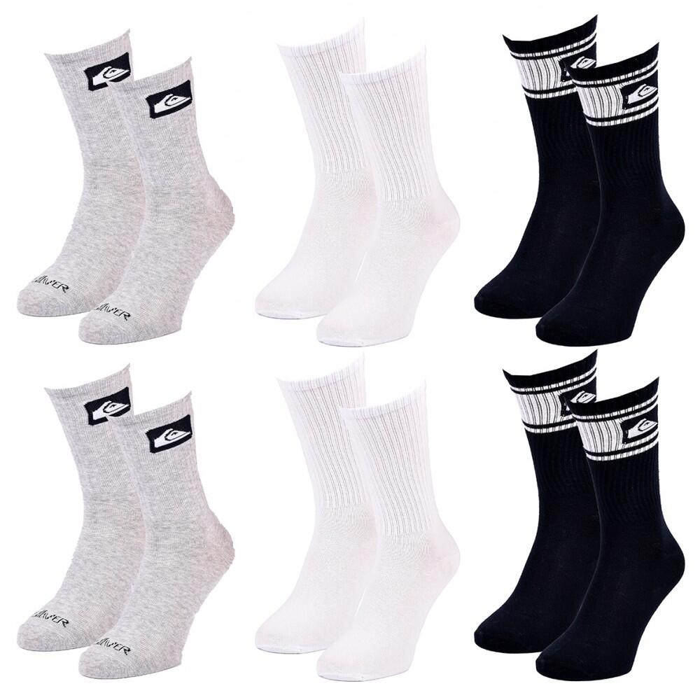 Calcetines QUIKSILVER REGULAR CREW - Pack de 6 2/5
