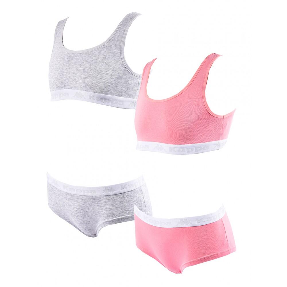 Kappa - Ensemble Lingerie Fille Kappa Lot De 2 - Pack De 2 - Culotte - Multicolore - 14 À 16 Ans - Decathlon