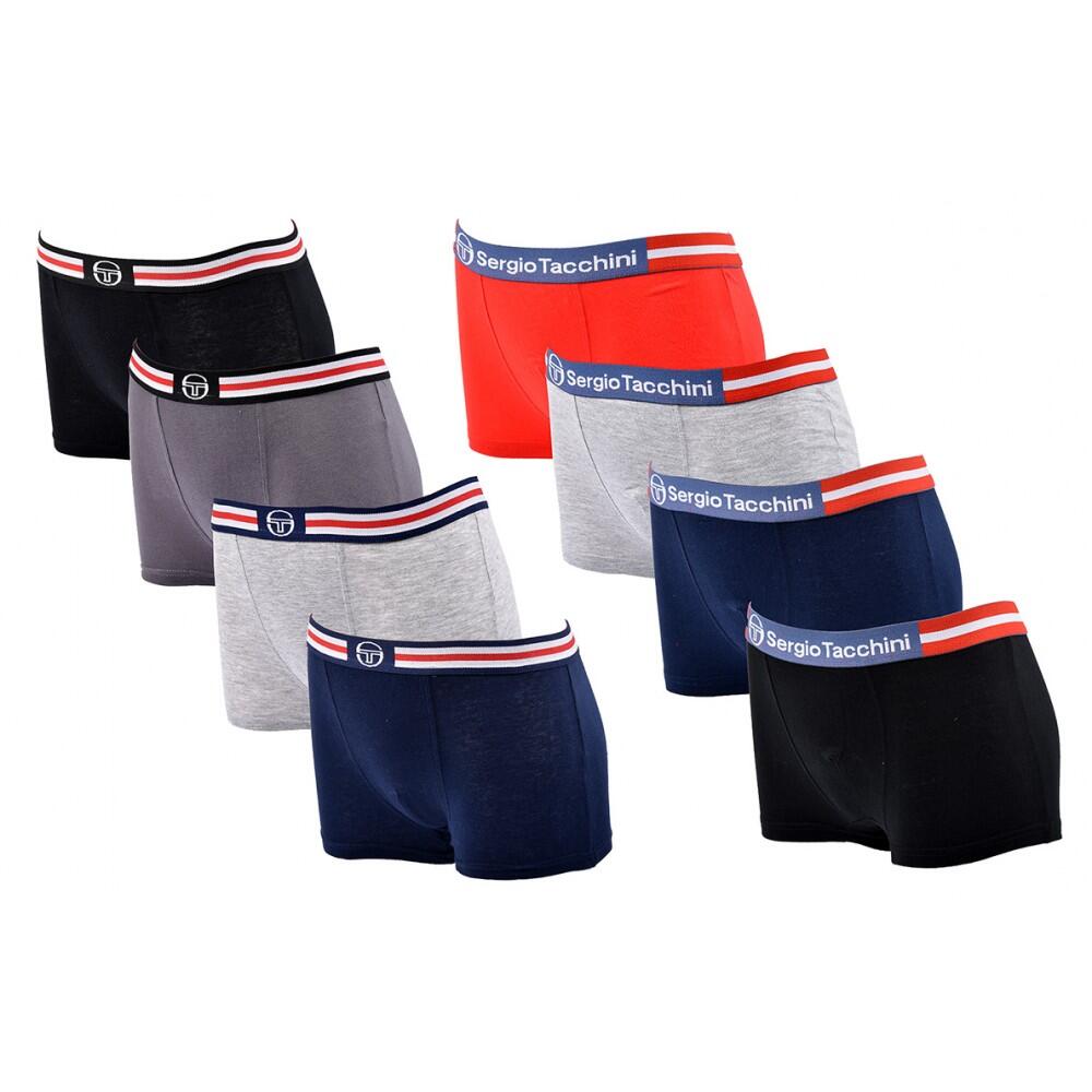 Sergio Tacchini - Boxer Enfant Sergio Tacchini Lot De 8 - Pack De 8 - Caleçon - Multicolore - 10 À 12 Ans - Decathlon