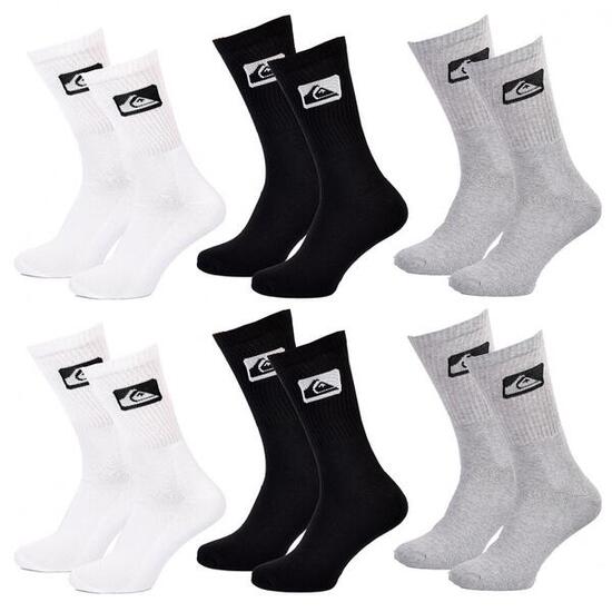 Calcetines QUIKSILVER CUSHIONED CREW - Pack de 6