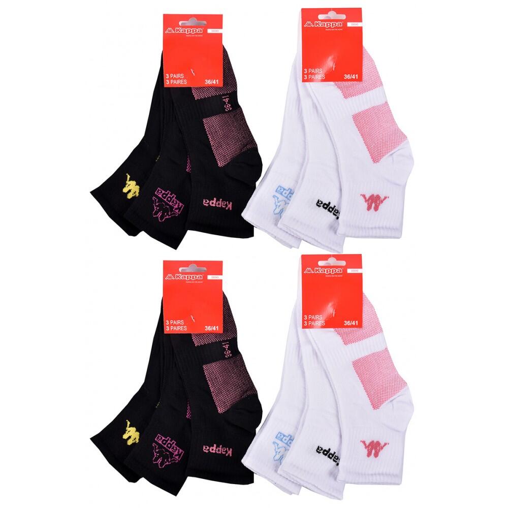 Calzini Donna QUARTER KAPPA - Confezione da 12 3/5