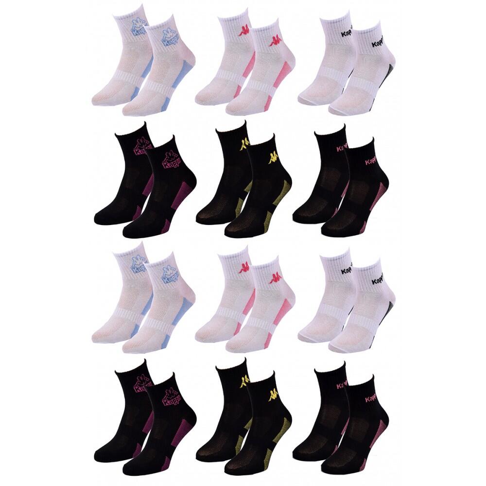 Calzini Donna QUARTER KAPPA - Confezione da 12 2/5