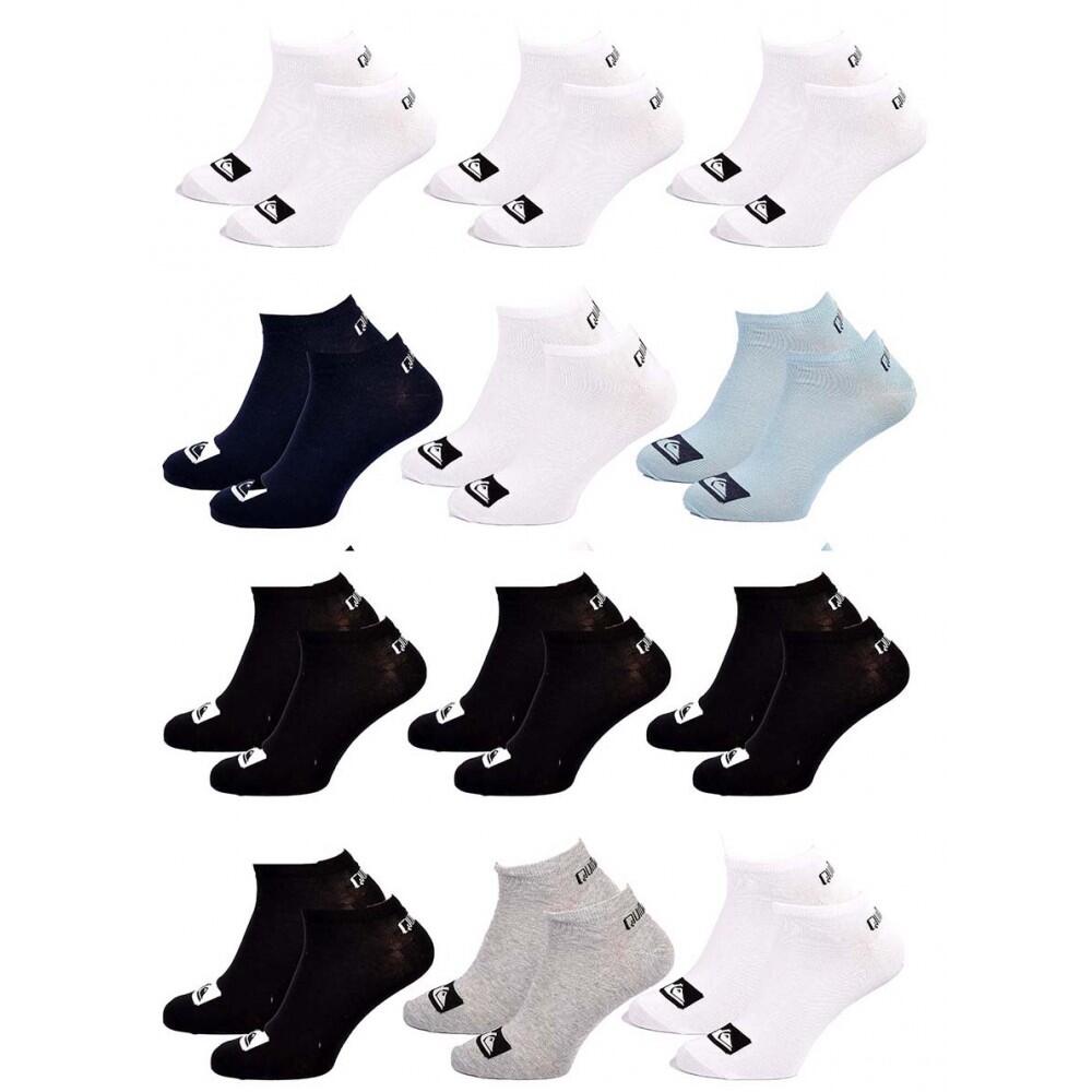 Quiksilver - Chaussettes Quiksilver Sneaker - Pack De 12 - Chaussettes - Multicolore - 39/42 - Decathlon