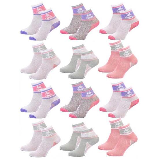 Chaussettes KAPPA QUARTER - Pack de 12 pcs 1143