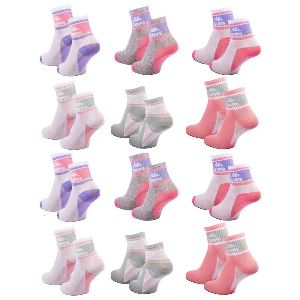 Chaussettes KAPPA QUARTER - Pack de 12 pcs 1143 3/4