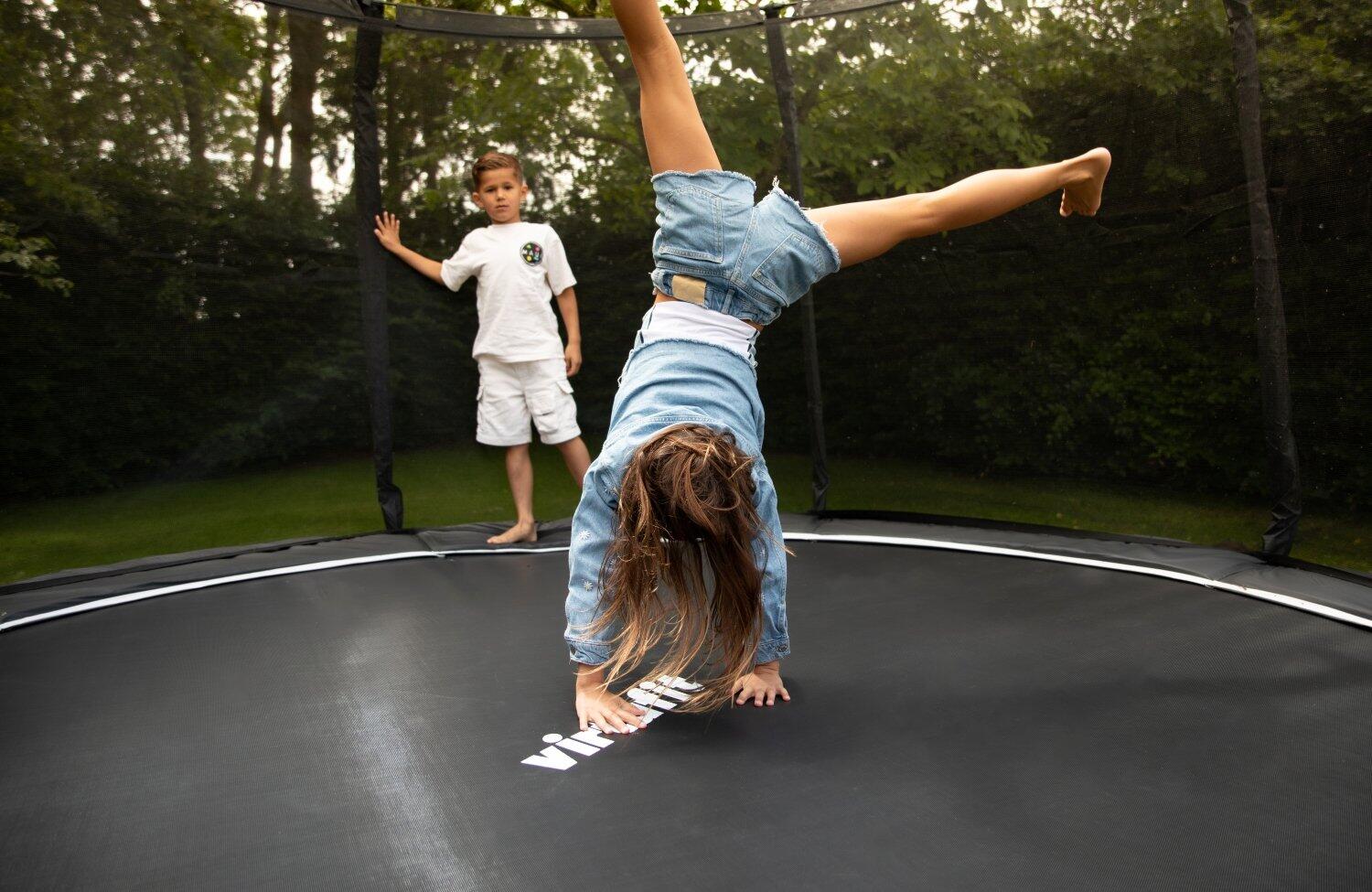 Premium-Trampolin mit Sicherheitsnetz – rund – 251 cm 2/7