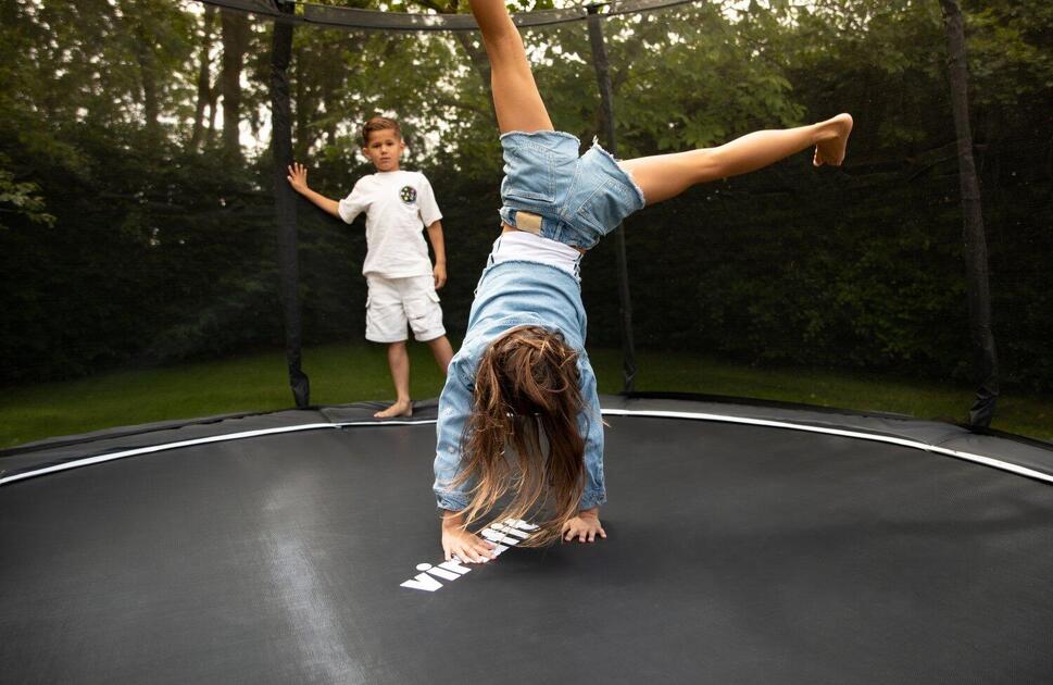 Trampolina Premium z siatką zabezpieczającą - okrągła - 305 cm
